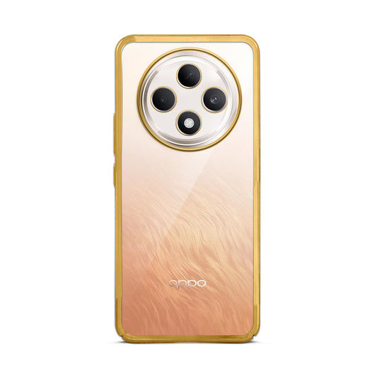 Crystal Clear Premium Shiny colorful Edges Hard Back Case For Oppo F27 5G