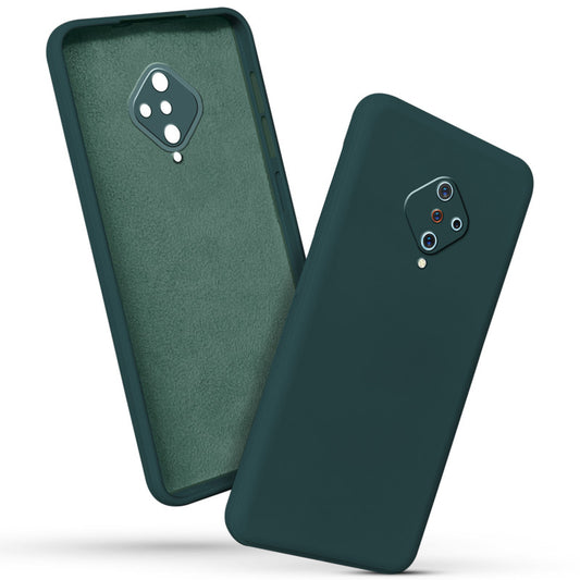 Premium Matte Silicone Back Cover for Vivo S1 Pro