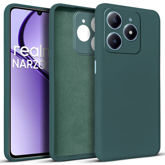 Premium Matte Silicone Back Cover for Realme Narzo N63