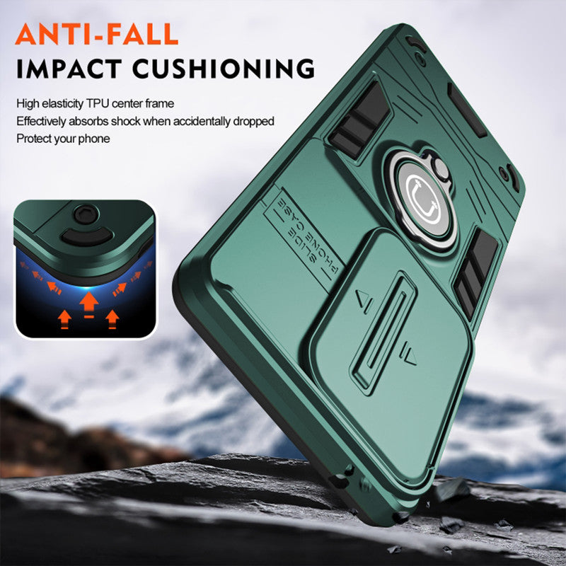 Ultra Rugged Case with Rotating Ring Holder Back Case For Oppo Reno 10 5G