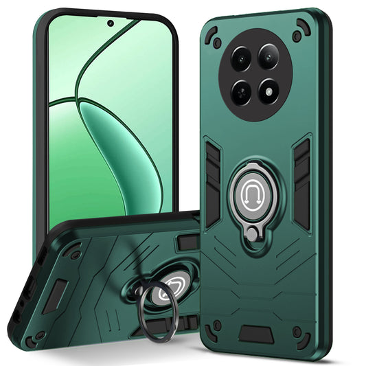 Ultra Rugged Armor Case with Rotating Ring Holder Back Case For Realme 12X 5G
