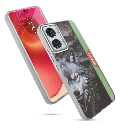 Beast Mode Animal Printed Back Case For Motorola Moto Edge 50 Fusion 5G With Hard Back & Glow Effect