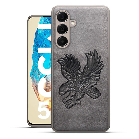 Eagle Textured Leather Back Case Cover for Samsung M35 5G