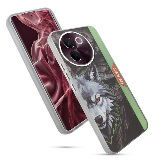 Beast Mode Animal Printed Back Case For Vivo V30e 5G With Hard Back & Glow Effect