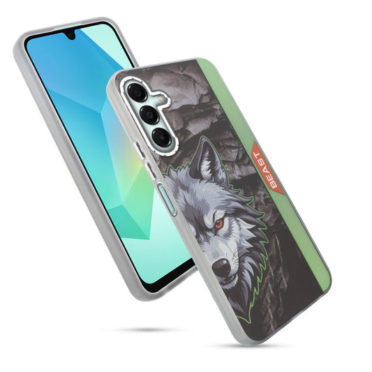 Beast Mode Animal Printed Back Case For Samsung A16 5G With Hard Back & Glow Effect