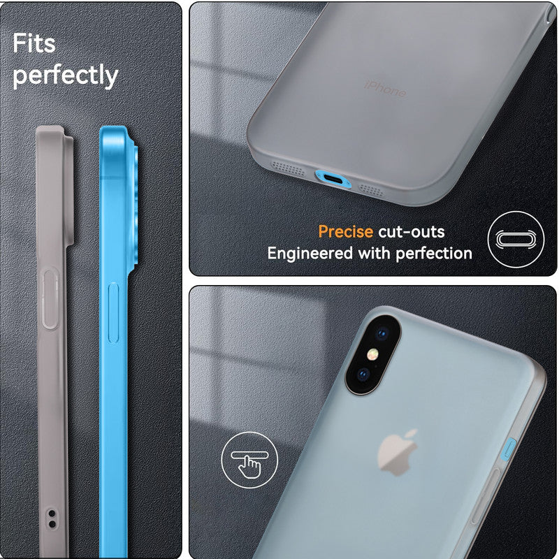 Ultra-Thin Frosted Hard Case for Apple iPhone X