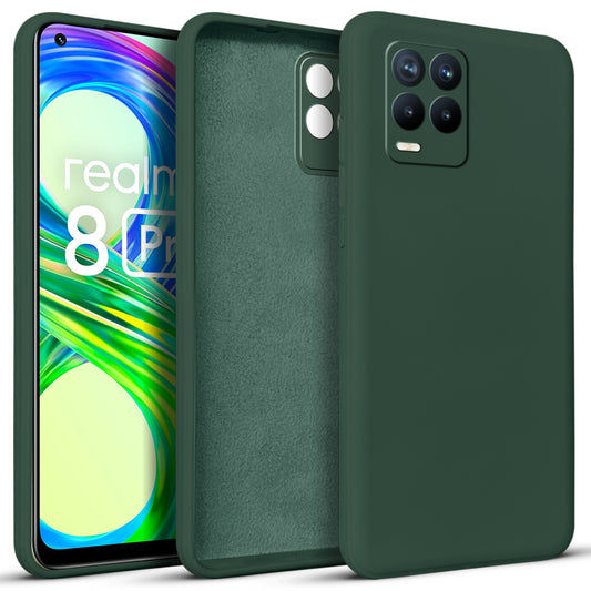 Premium Matte Silicone Back Cover for Realme 8 Pro