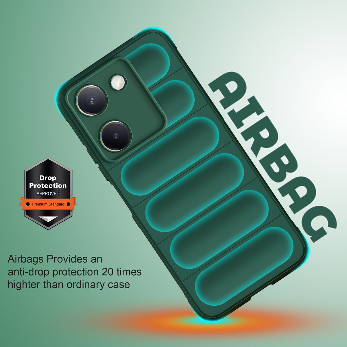 Soft Silicone Comfort Grip Back Cover Case For Vivo Y200 Pro 5G
