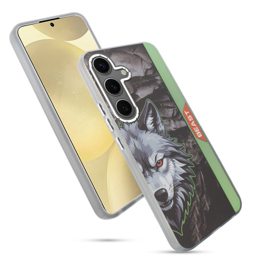 Beast Mode Animal Printed Back Case For Samsung S25 5G With Hard Back & Glow Effect