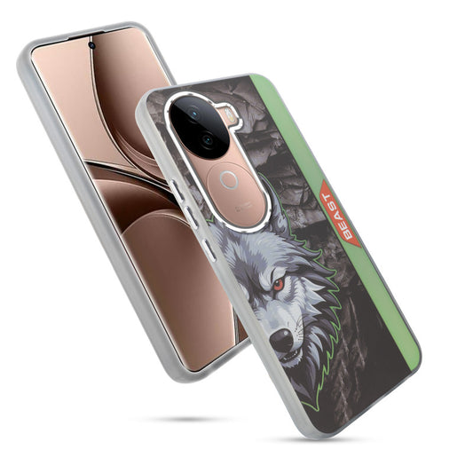 Beast Mode Animal Printed Back Case For Vivo V40e 5G With Hard Back & Glow Effect