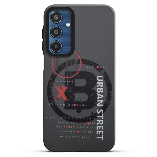 Mechanical Circuit Sector Print Hard Back Cover For Samsung M35 5G