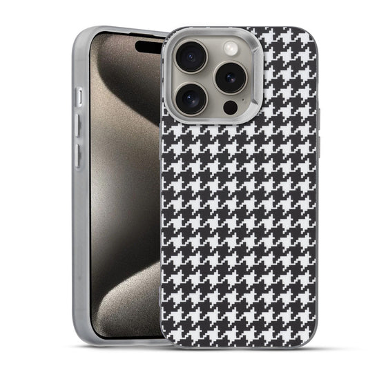 Elegant Hybrid Pattern Design Back Case For Apple iPhone 15 Pro Max