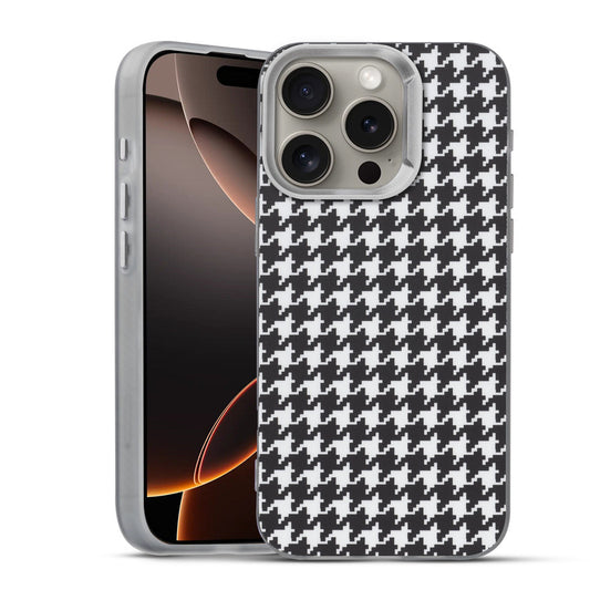 Elegant Hybrid Pattern Design Back Case For Apple iPhone 16 Pro