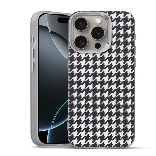 Elegant Hybrid Pattern Design Back Case For Apple iPhone 16 Pro Max