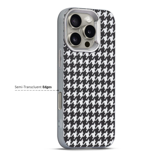 Elegant Hybrid Pattern Design Back Case For Apple iPhone 16 Pro Max