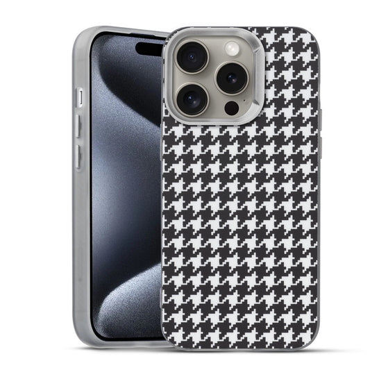 Elegant Hybrid Pattern Design Back Case For Apple iPhone 15 Pro