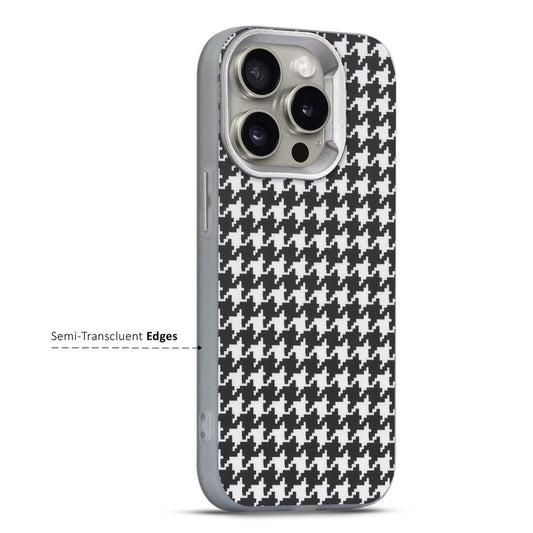 Elegant Hybrid Pattern Design Back Case For Apple iPhone 15 Pro