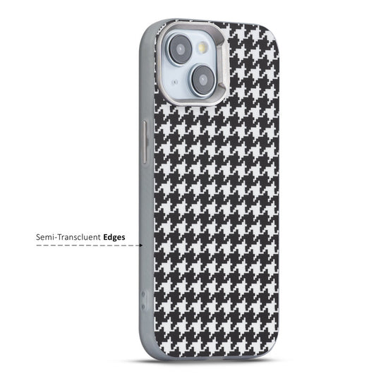 Elegant Hybrid Pattern Design Back Case For Apple iPhone 15 Plus