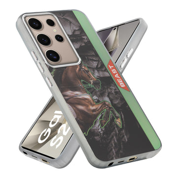 Beast Mode Animal Printed Back Case For Samsung S25 Ultra 5G With Hard Back & Glow Effect