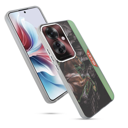 Beast Mode Animal Printed Back Case For Oppo F25 Pro 5G With Hard Back & Glow Effect