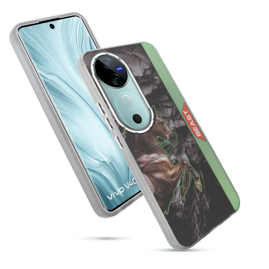 Beast Mode Animal Printed Back Case For Vivo V40 5G With Hard Back & Glow Effect