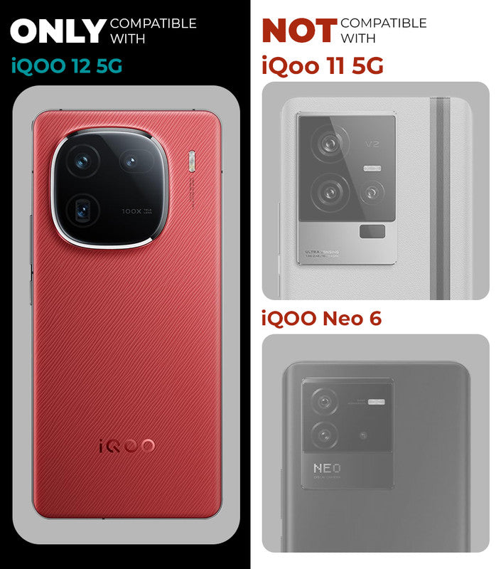Anti-Yellow Colored Camera Line Case Support Magnetic Accessories Back Cover For iQOO 12 5G