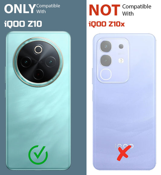 Soft Frame Clear Case Ring Holder Kickstand For iQOO Z10 5G