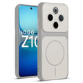 Full protective dual tone White silicone case for iQOO Z10 5G showing front and back design coverage