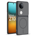 Full protective dual tone Black silicone case for iQOO Z10R 5G showing front and back design coverage