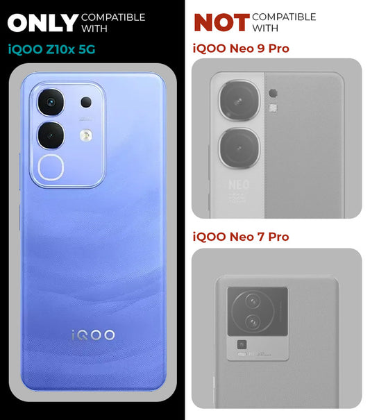 Soft Frame Clear Case Ring Holder Kickstand For iQOO Z10x 5G