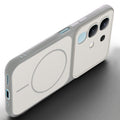Slim silicone White phone case for iQOO Z10x 5G side angle view showing grip texture and precise cutouts