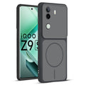 Full protective dual tone Black silicone case for iQOO Z9s 5G showing front and back design coverage