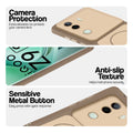 Brown Phone case for iQOO Z9s 5G highlighting raised camera protection, anti-slip texture, and responsive side buttons