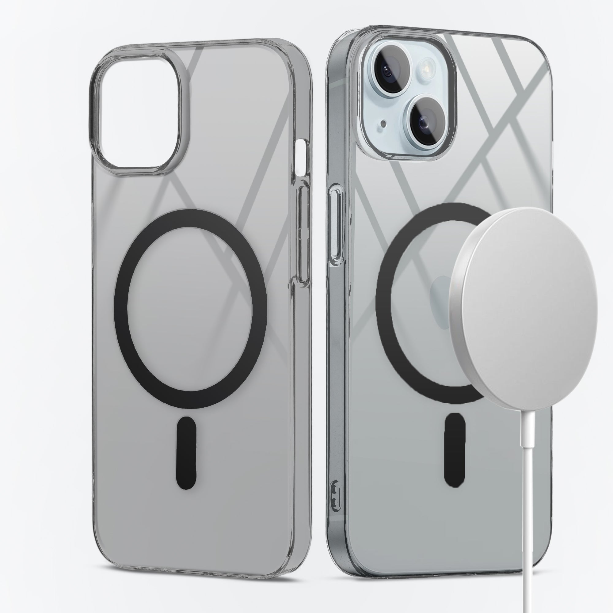 Crystal Clear Hard Back Anti-Yellowing with MagSafe Compatibility Phone Case For Apple iPhone 15