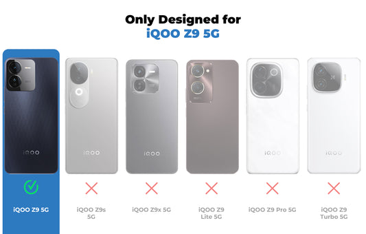 Premium Matte Silicone Back Cover for iQOO Z9 5G