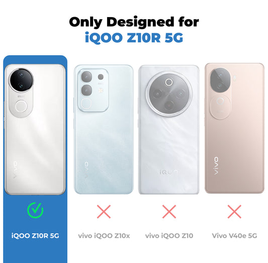 Crystal Clear Hard Back Anti-Yellowing Phone Case For iQOO Z10R 5G