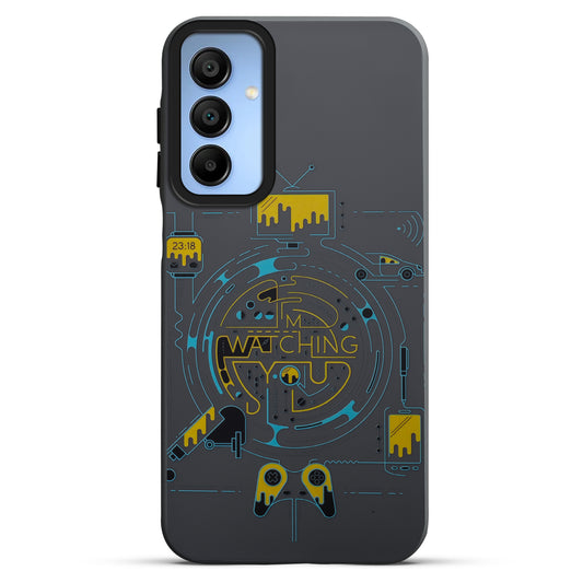 Mechanical Circuit Sector Print Hard Back Cover For Samsung F15 5G