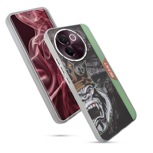 Beast Mode Animal Printed Back Case For Vivo V30e 5G With Hard Back & Glow Effect
