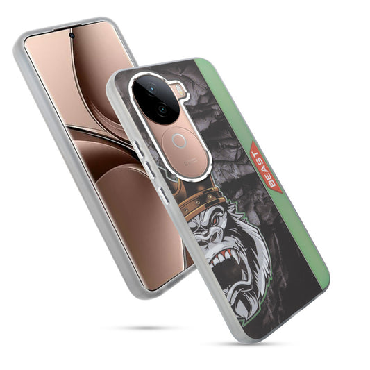 Beast Mode Animal Printed Back Case For Vivo V40e 5G With Hard Back & Glow Effect