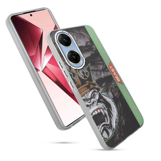 Beast Mode Animal Printed Back Case For Vivo V29e 5G With Hard Back & Glow Effect