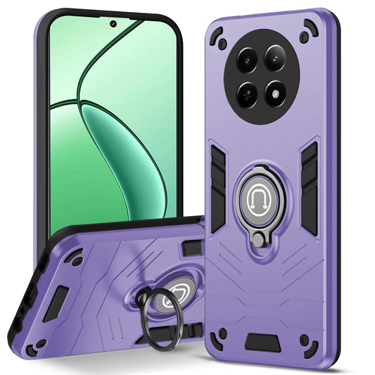 Ultra Rugged Armor Case with Rotating Ring Holder Back Case For Realme 12X 5G