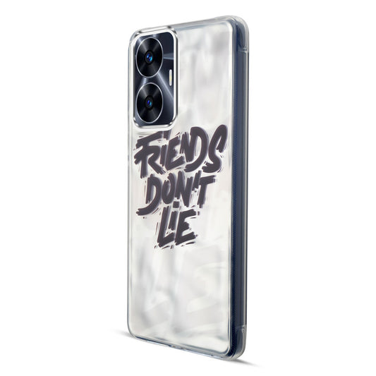 Wrinkle & Artistic Wave Printed Phone Case For Realme C55