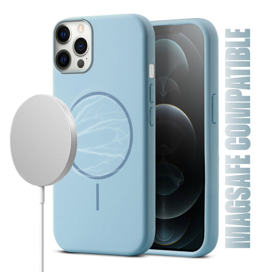 MagSafe Compatible Liquid Silicone Case For Apple iphone 12 Pro Max