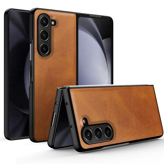 Premium Leather Case Back Cover for Samsung Z Fold 5