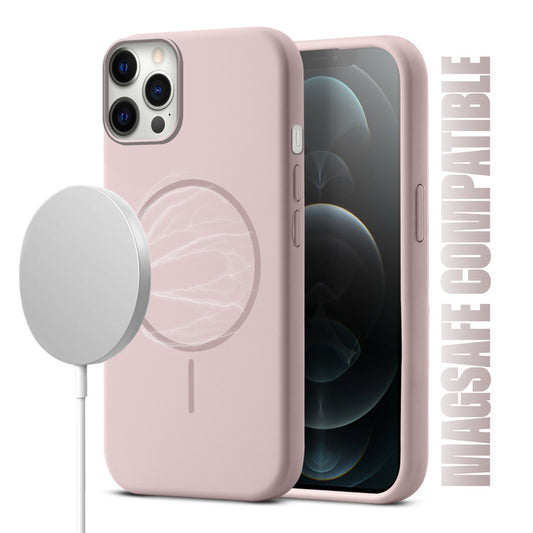 MagSafe Compatible Liquid Silicone Case For Apple iphone 12 Pro Max