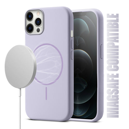 MagSafe Compatible Liquid Silicone Case For Apple iphone 12 Pro Max