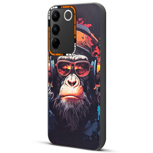 Dark Aesthetic Wild Animal Printed Back Cases For Vivo V27 Pro 5G