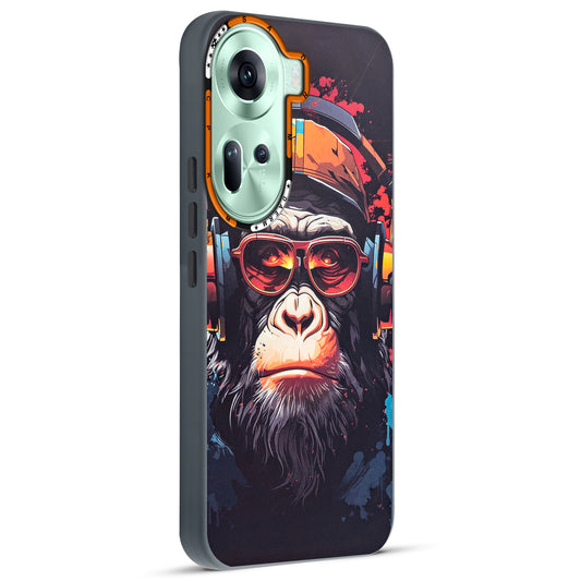 Dark Aesthetic Wild Animal Printed Back Cases For Oppo Reno 11 5G