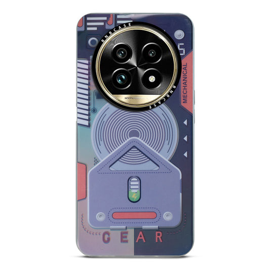 Colorful Reflective Circuit Prints Hard Back Protector Case For Realme 13 Pro Plus 5G