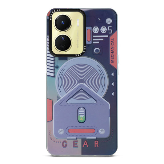 Colorful Reflective Circuit Prints Hard Back Protector Case For Vivo Y16